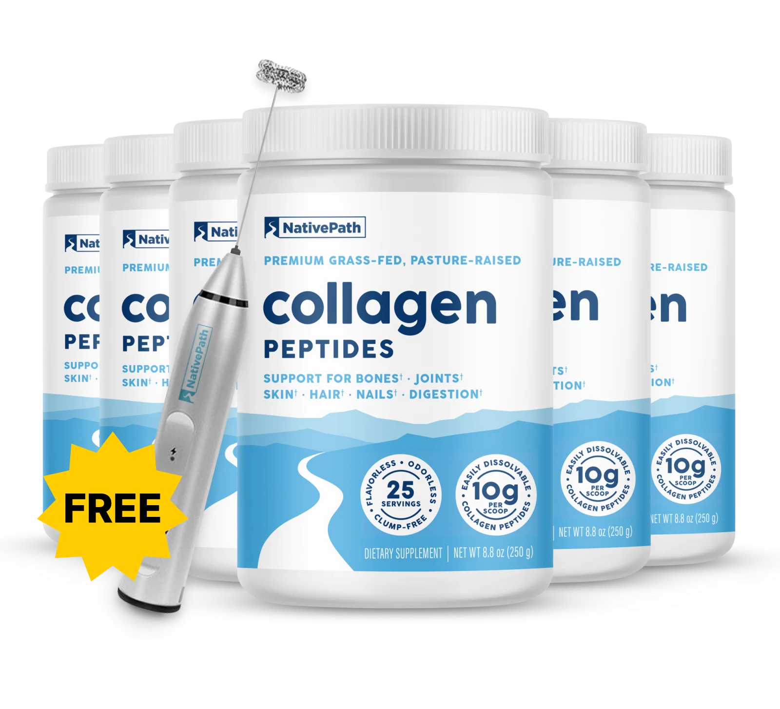 Native Path Collagen Jars GLP1 + Frother Prodotto